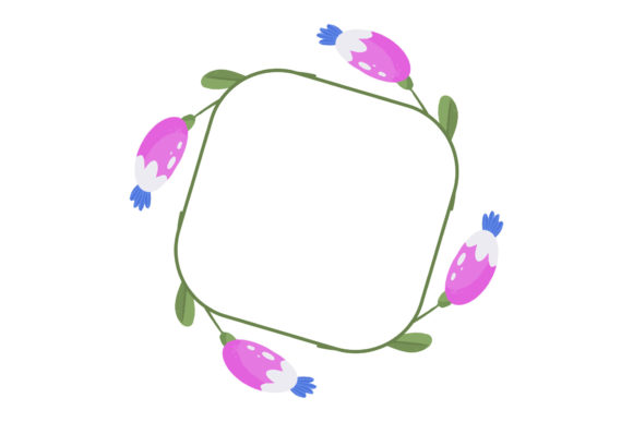 Elegant Floral Frame Elements for Wedding Design Projects