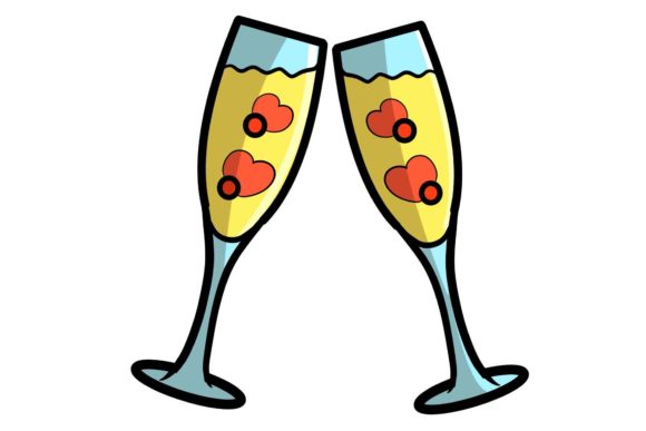 Perfecting Your Wedding Toast: Elegant Glass Sticker Designs