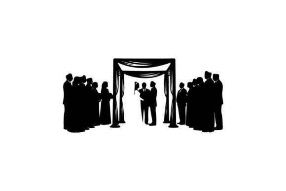 Wedding Ceremony Under Archway Flat Desi: A Designer's Essential Clip Art