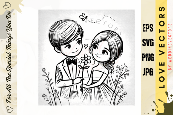 Wedding Couple and Love Vectors: Infusing Romance into Design